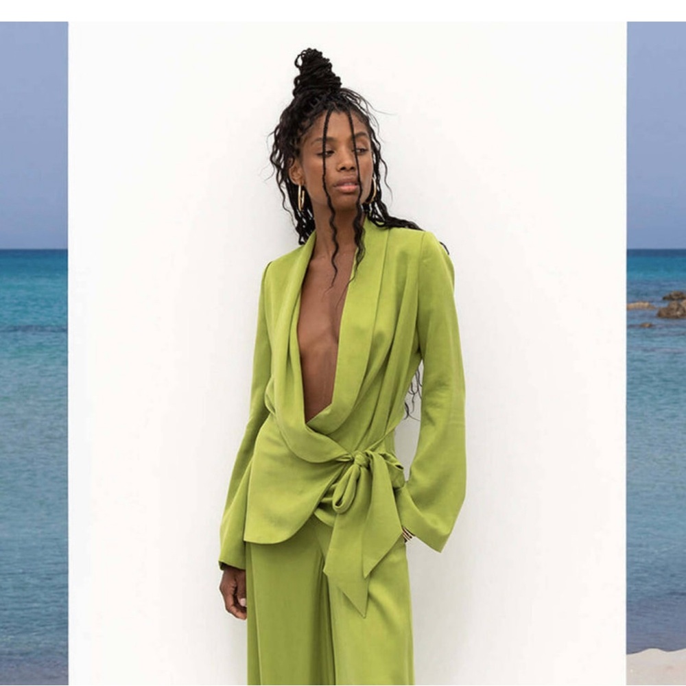 Rat & Boa Stunning Green Suit: top xs bottom s